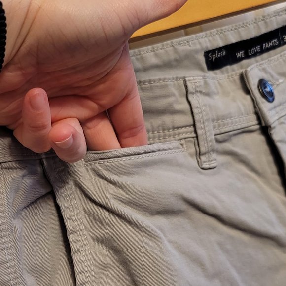 Splash Grey Chino Pants - Picture 3 of 11